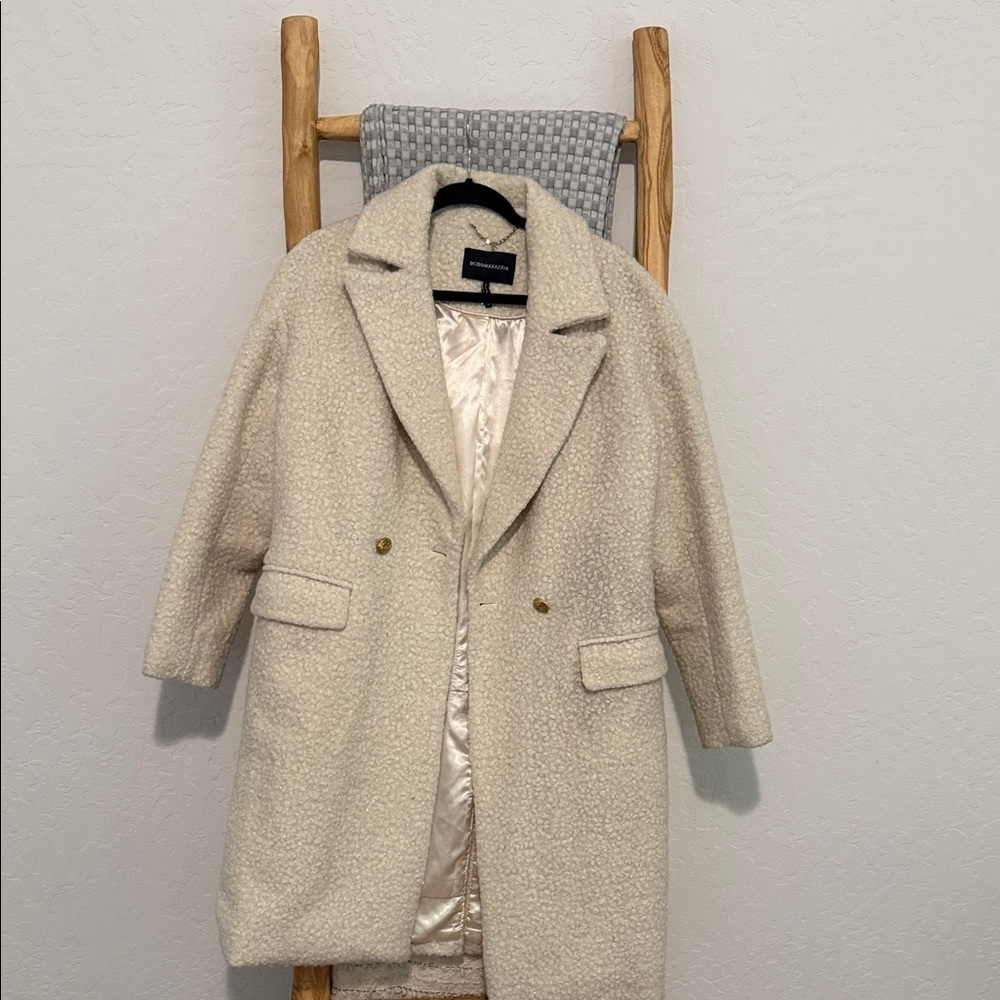 BCBGMaxAzria Cream Teddy Jacket